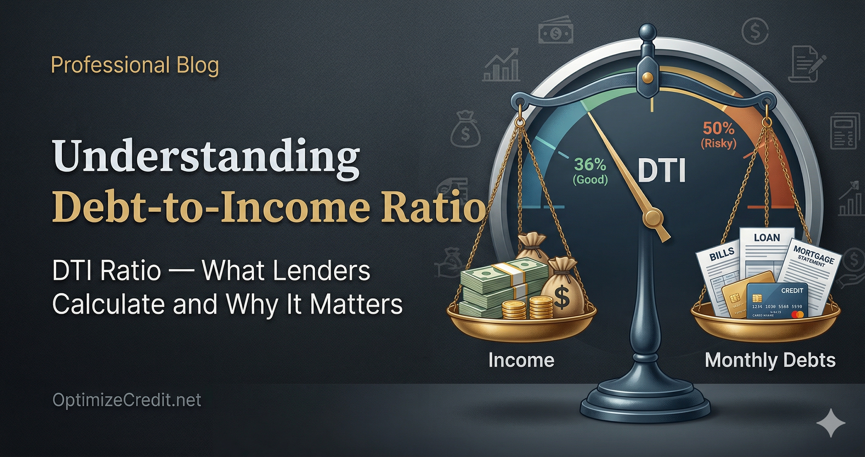 Debt-to-income ratio visualization, AI-generated illustration - Free Credit Stock Photo