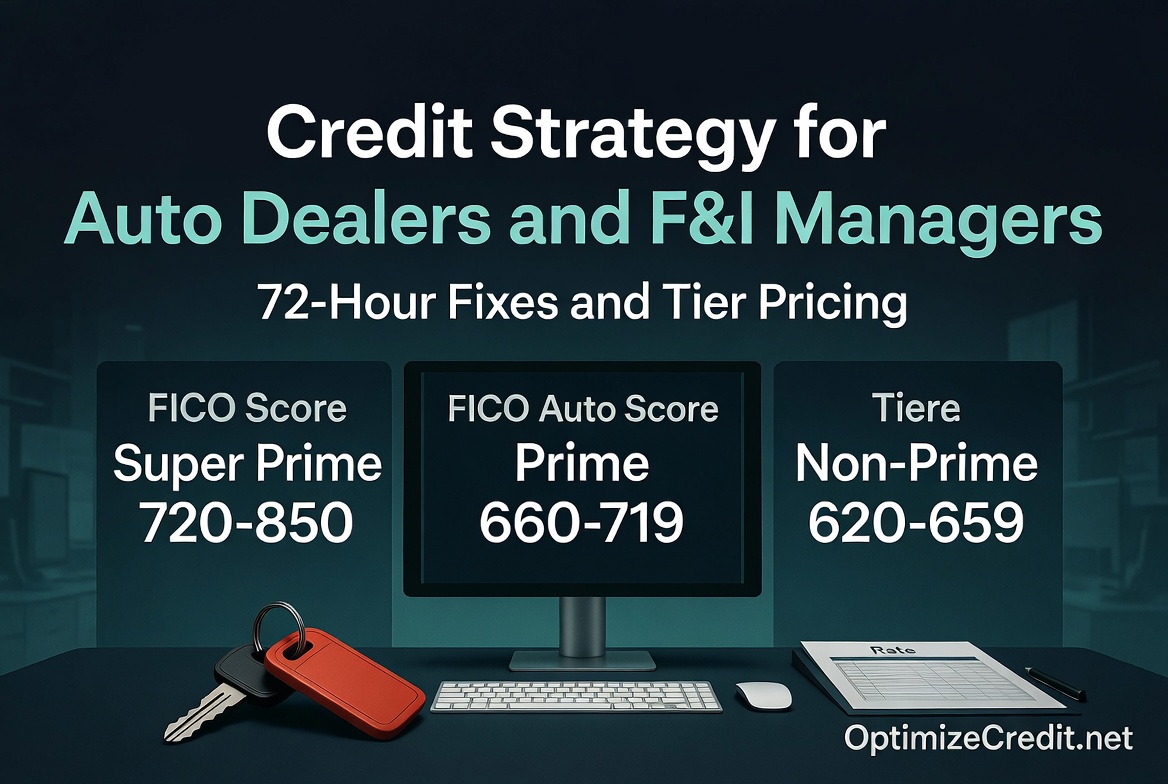 Guide for auto dealers on using credit strategy to close more vehicle sales