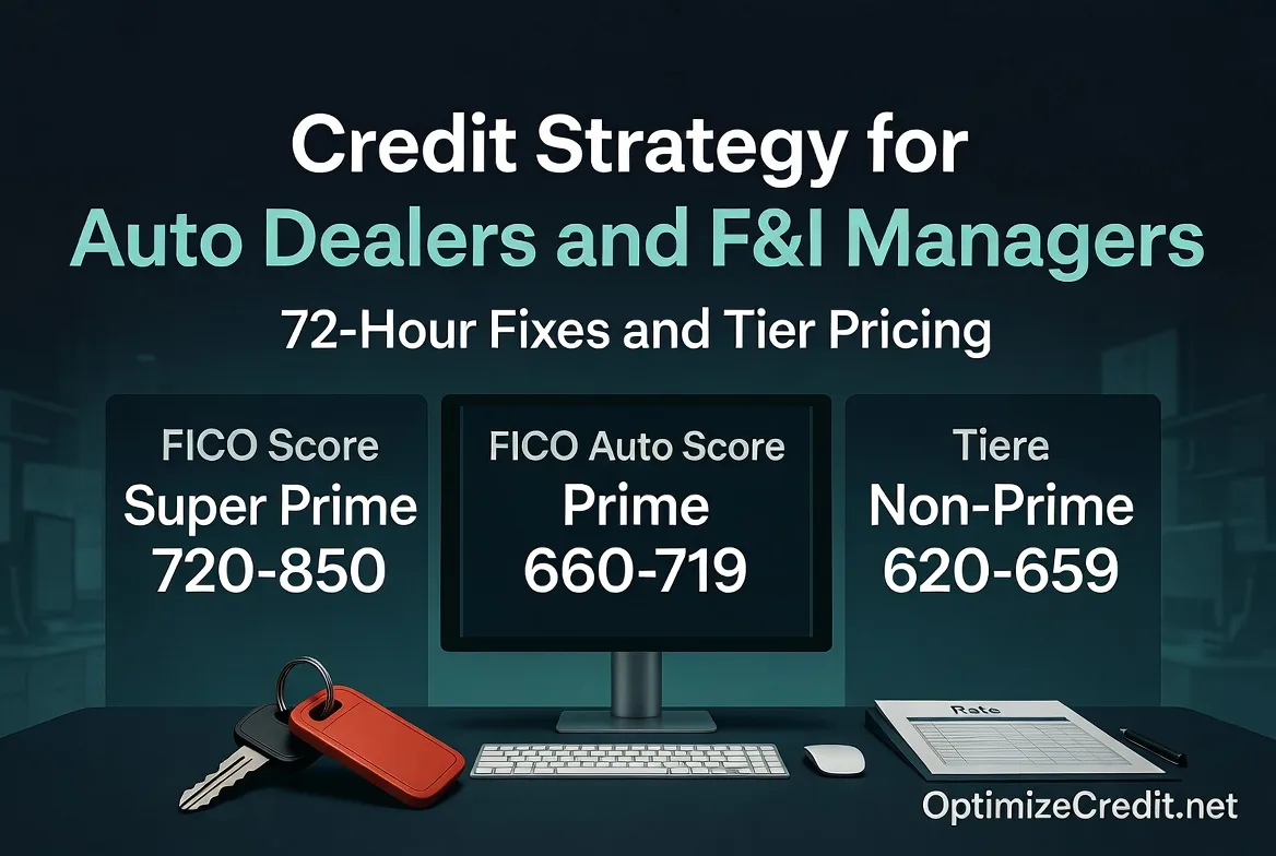 Guide for auto dealers on using credit strategy to close more vehicle sales