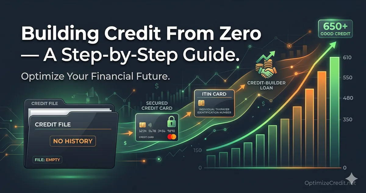 Step-by-step roadmap for building credit from scratch with no prior history