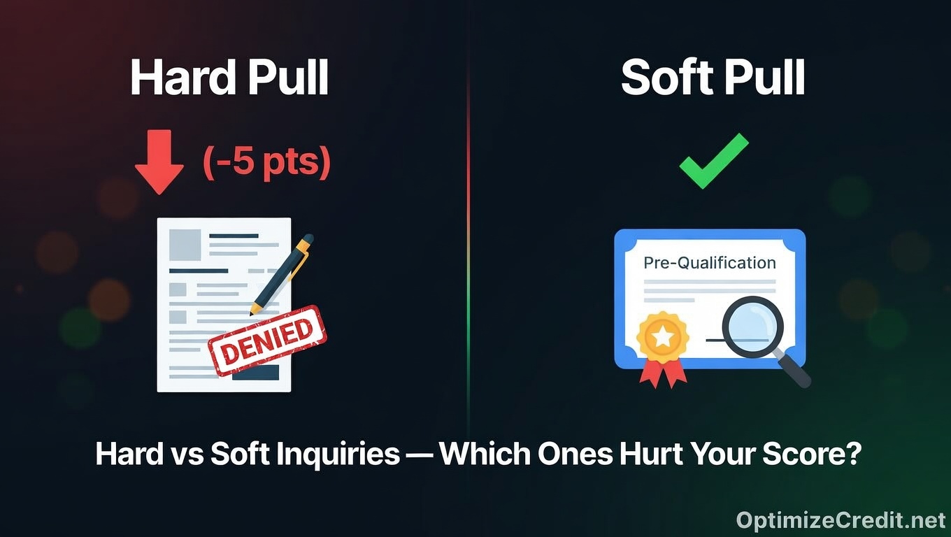 Hard Inquiries vs. Soft Inquiries — What Actually Hurts Your Score