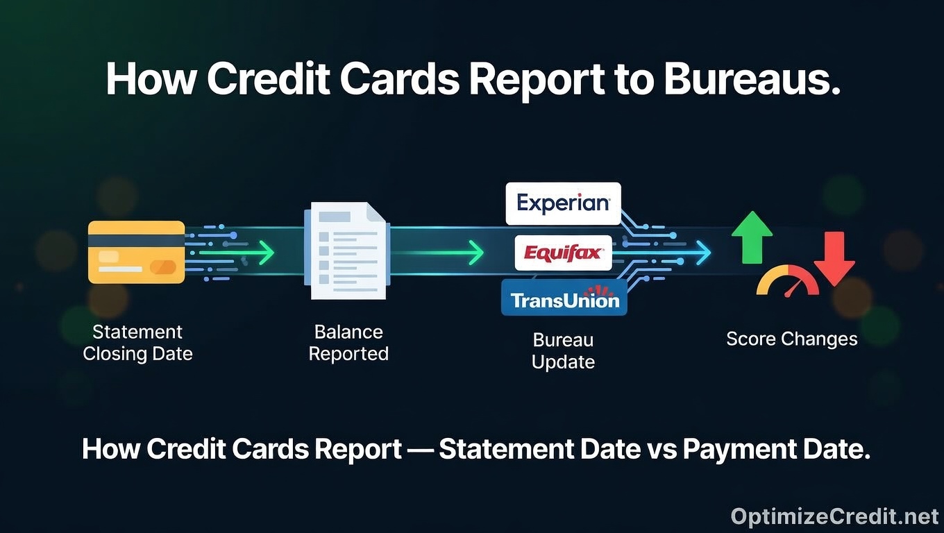 How Credit Card Issuers Report to Bureaus — Statement Dates, Balance Snapshots, and Why Timing Matters