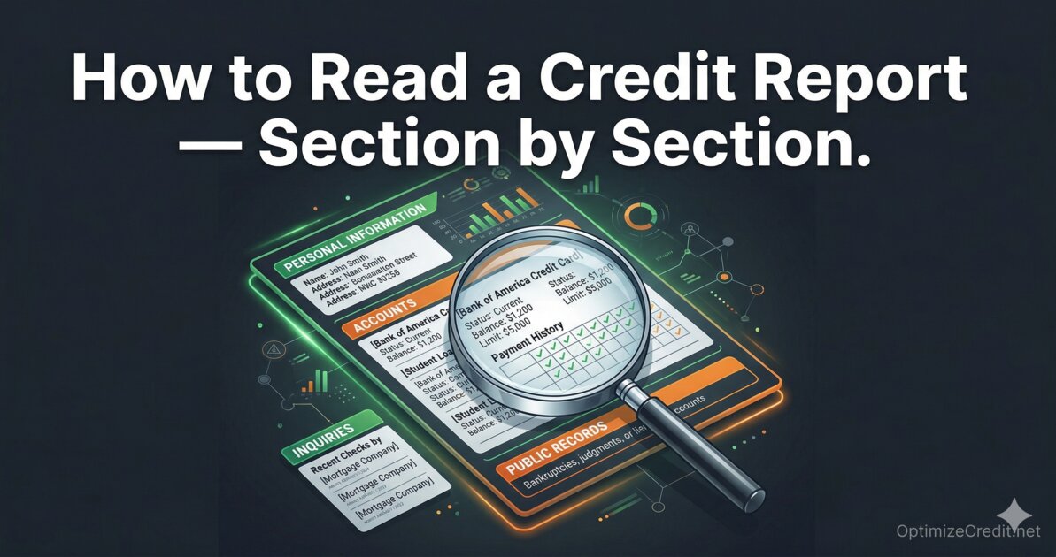 How to Read Your Credit Report — Line by Line