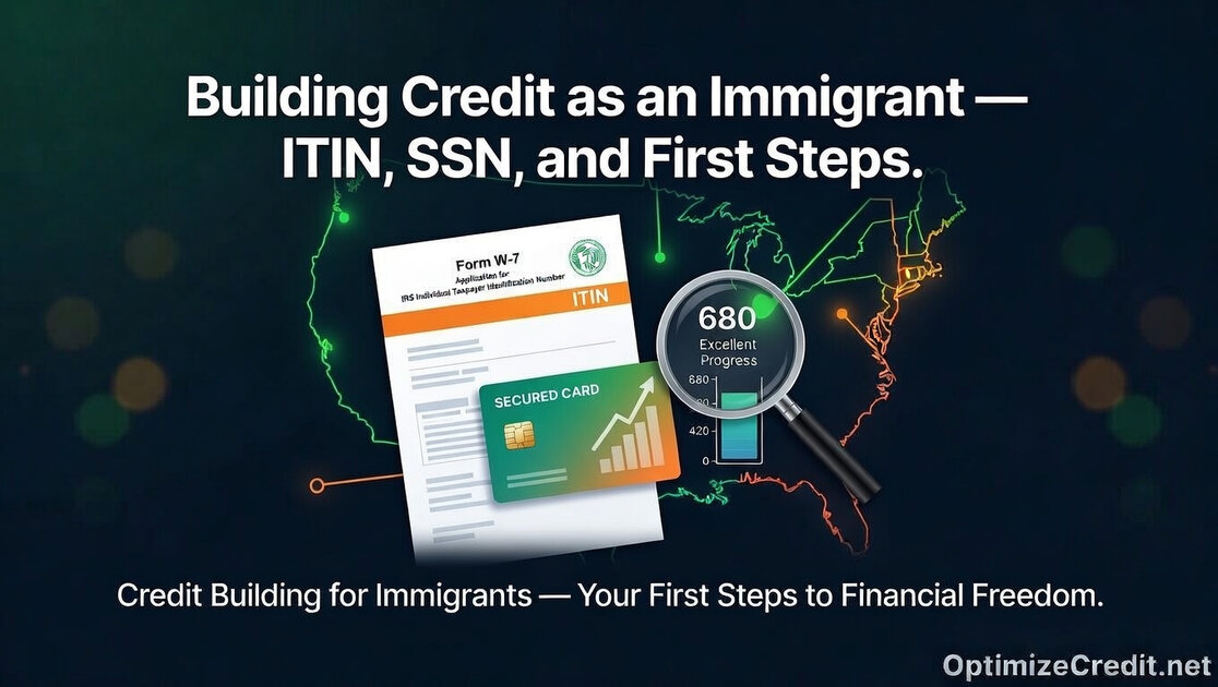 Guide showing credit-building options available to immigrants and new arrivals