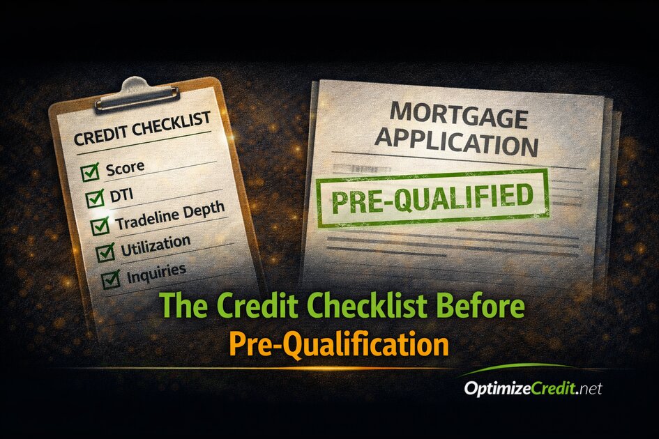Pre-Qualification Credit Checklist — Screen Clients Before They Apply