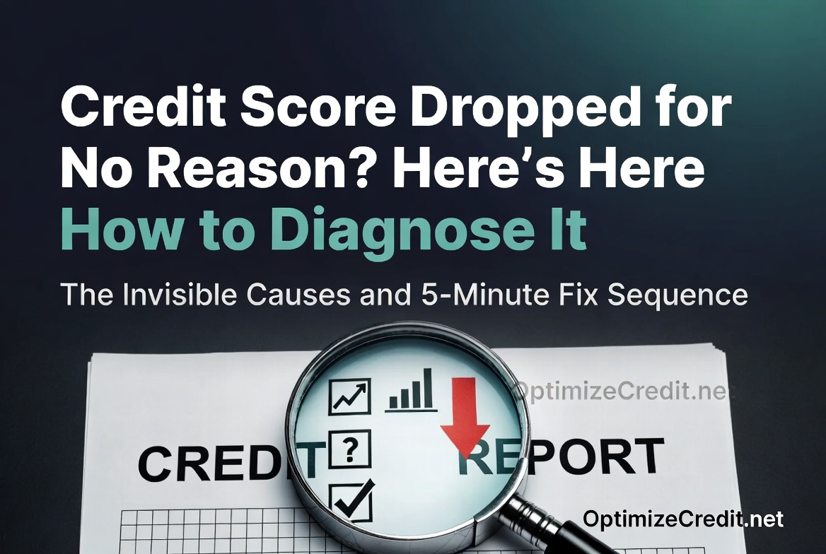 Credit Score Dropped for No Reason? Here's How to Diagnose It